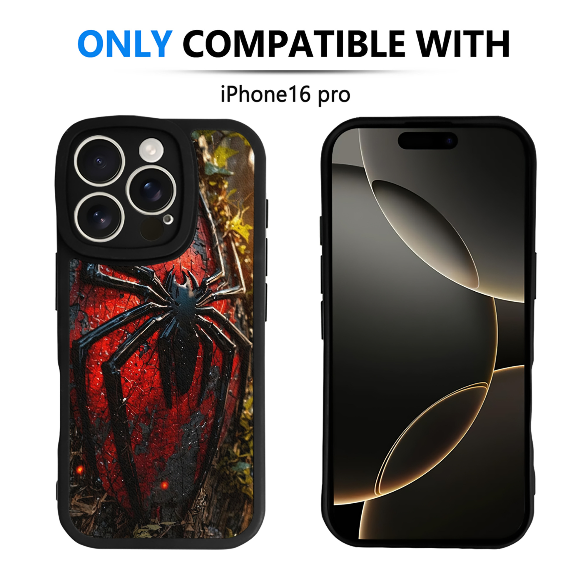 （画像用） Spider Man スパイダーマン 【iPhone 16シリーズ対応】シリコンスマホケース（レザー調） 材質：シリコン